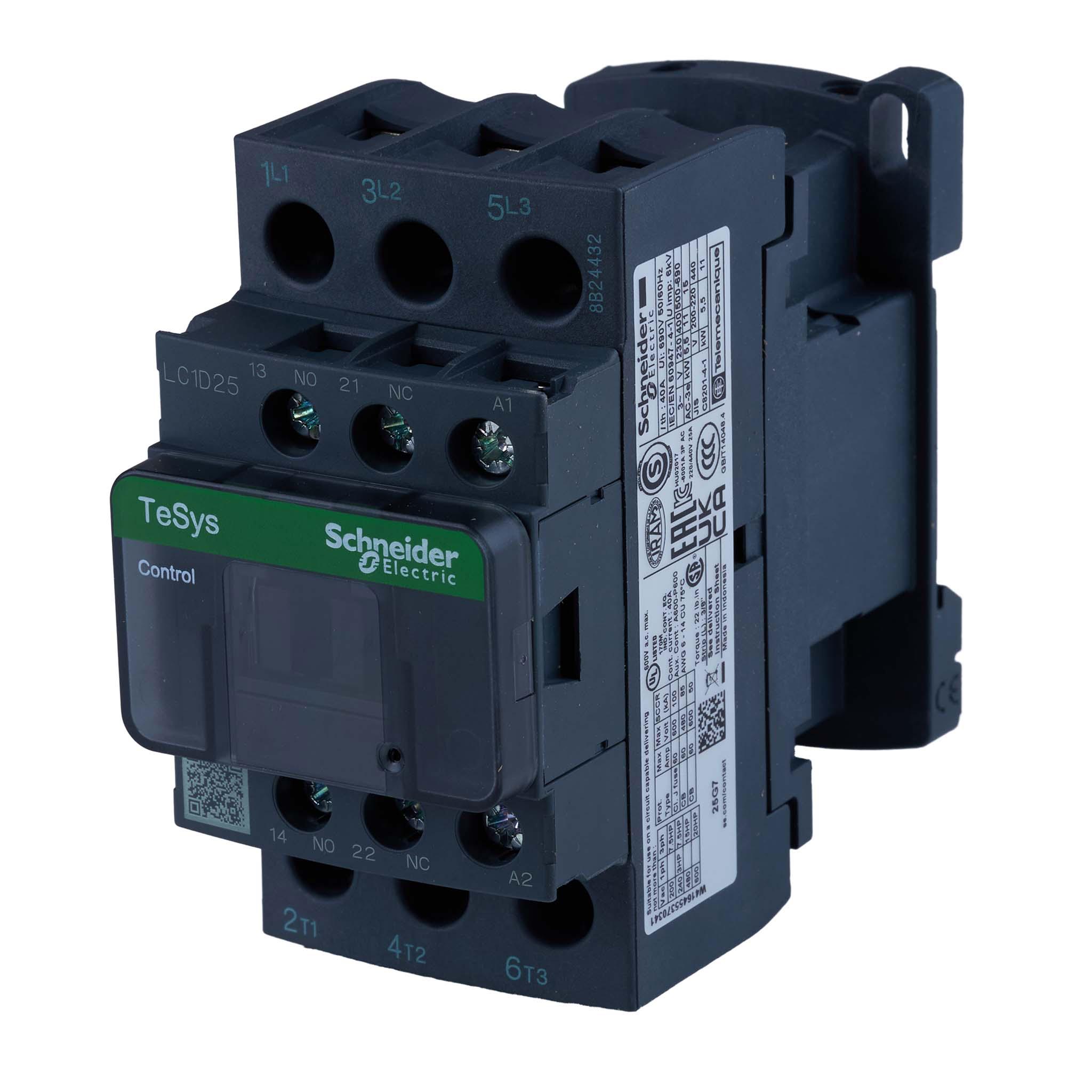 LC1D25G7 TeSys 25A contactor